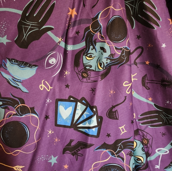 XS Pinup Couture Holly Dress in Fortune Teller print by Stephanie Buschema GUC - Picture 3 of 4